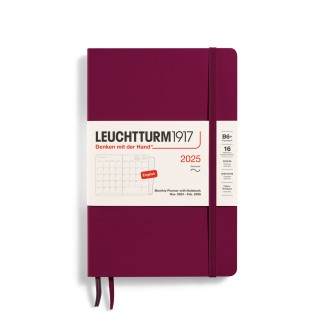 LEUCHTTURM1917 Paperback Monthly planner 2025 & Notebook Softcover