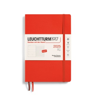 LEUCHTTURM1917 Medium (A5) Weekly Planner 2025 & Notebook Softcover