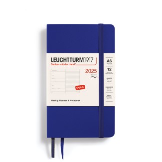 LEUCHTTURM1917 Pocket (A6) Weekly Planner 2025 & Notebook Softcover